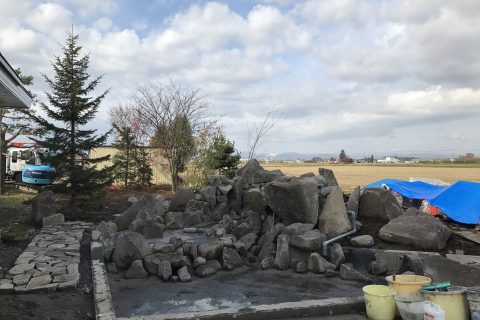 日本庭園、癒しの庭、滝