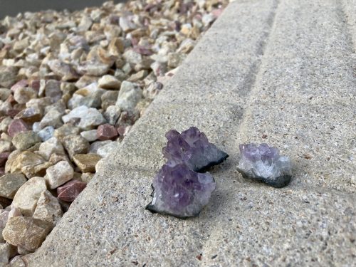 紫水晶　遊び心で散らしてみた