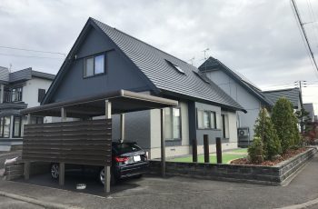 G1-R カーポート　木目調　アルミ　旭川